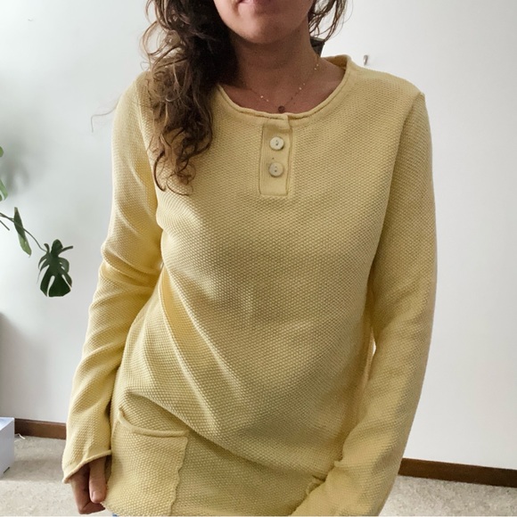 VINTAGE WHITE STAG Waffle Knit Tunic Sweater Top - Picture 7 of 7